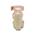 thumbnail image 2 of BLISSFUL STEP Women's Shoes Espadrille Wedge Slingback Crisscross Sandals Pink 7.5, 2 of 7