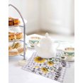 thumbnail image 4 of Summer Sunflowers Kitchen Dish Towels for Drying Dishes Set of 4, Bees Pastoral Country Purple Plaid Waffle Weave Microfiber Hand Tea Bathroom Towels Quick Dry & Absorbent Towel 12x12, 4 of 7