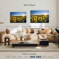 thumbnail image 4 of Elephant Stock Sunflower Field Sunrise Wall Art - Horizontal Canvas Wall Art - Living Room Wall Decor - Nature Canvas - Beige And Gold Decor - 45" x 30", 4 of 8
