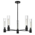 thumbnail image 5 of 85405BK Lark Shea - 50W 5 LED Medium Chandelier In Modern Style-13.5 Inches Tall and 28 Inches Wide-Black Finish, 5 of 19