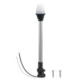 thumbnail image 1 of Pactrade Marine All-Round Boat Navigation Lights - 16-Inch LED White Stern Light (Surface Mount, Fold-Down Base) - Boat Accessories for Pontoon, Yacht, Kayak, 1 of 4