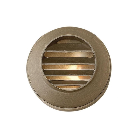 -Round Louvered Low Voltage 1 Light Deck/Step Lamp-3.4 inches Wide By 2 inches High Bailey Street Home 81-Bel-4423033