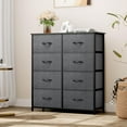 8 Drawers Fabric Dresser - Storage Tower Unit Organizer Unit for Room ...