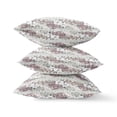 thumbnail image 2 of Lily Garden Stripes Indoor/Outdoor Fabric Pillow in Gray Pink 20x20, 2 of 8