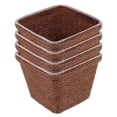thumbnail image 3 of KAKOWELY small woven basket 4pcs Sundries Container Rustic Basket For Storage Baskets For Organization Multi-Function Flower Basket Sundries Organizer Desktop Basket, 3 of 4