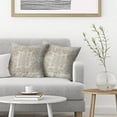 thumbnail image 2 of Boho Pillow Covers 20x20 Set of 2, Brown Carpet Pattern Decorative Outdoor Throw Pillows Linen Ethnic Design Farmhouse Cushion Pillow Covers for Sofa Couch Outdoor Decor, 2 of 7