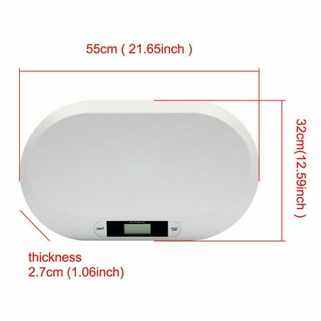 44 Pound/20kg Baby Scale W/ 3 Weighing Modes Smart Electronic Weigh Digital