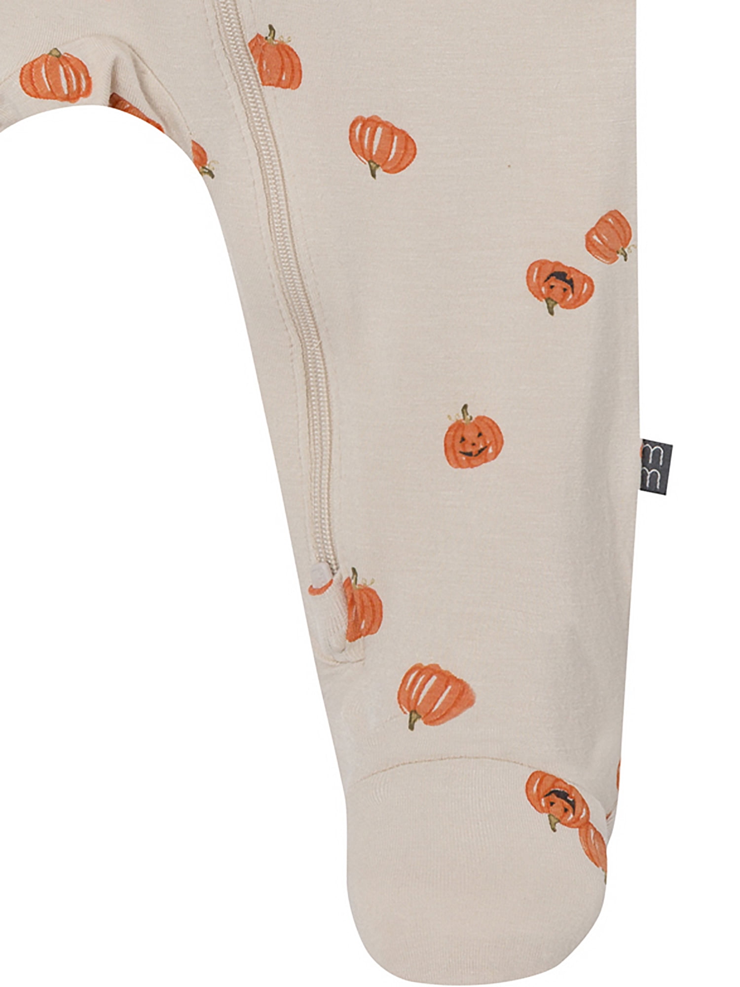 Modern Moments by Gerber Neutral Two-Way Zip Viscose Sleep ´N Play Footed Pajama , Sizes Newborn - 6/9 Months