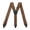Brown, variant on Hidden Suspenders for Men 3.8 cm Heavy-Duty Under Clothes 3 Snap Loops Outdoor & Skiing