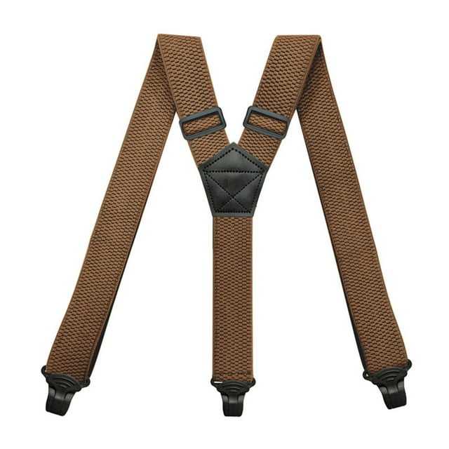 Bretelles pour Hommes, Bretelles Élastiques Réglables Robustes avec Clips Métalliques Solides, Bretelles Extensibles de 3,8 cm de Large pour Pantalons, Mode Décontractée Quotidienne