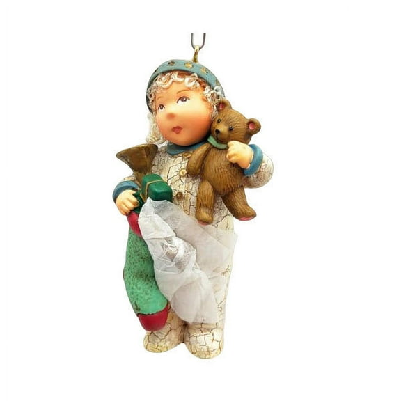 2003 Sweet Little Lad (A Visit From Santa) Hallmark Keepsake Christmas Tree Ornament - QP1469