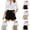 25# Black, variant on Cotton Linen High Waist Shorts for Women 2026 Casual Button Fly Shorts with Pockets Comfy Summer Shorts Royal Blue XXL