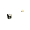 thumbnail image 3 of 5mm Round Cut Jet Cubic Zirconia 4-Prong Magnetic Stud Earrings, Black/Silver-Tone, 3 of 3