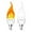 2 Pack-e12, variant on Flame Light Bulbs, 3 Modes LED Flame Effect Light Bulb, E12 Base Flickering Light Bulb with Gravity Sensor,Flickering Light Bulbs Halloween Home Party (2 Pack-E12)