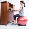 Isokinetics, Inc. Exercise Ball Chair Package - Includes Ball, Base, & Pump - Multiple Colors