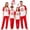 #5, variant on XUNKUSGA Matching Family Christmas Pajamas Set Classic Print Short Sleeve Top and Long Pants Sleepwear sets Matching Xmas Jammies for Family Photoshoot Home Lounging,Size 9-10 Years