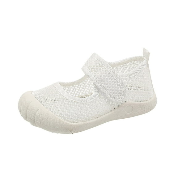 Otqutp Toddler Dress Sandals Summer New Hollowed Breathable Mesh Shoes Boys Baotou Anti Kick Sandals Girls Solid Color Beach Shoes