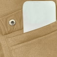 thumbnail image 5 of WTOBBY Men's Military Cargo Hoodie Jacket, Multi-Pocket Zippered Tactical Top, Athletic Wear for Outdoor Training and Street Style Fashion,Khaki M, 5 of 8