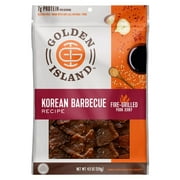 Golden Island 100% Pork Korean Barbecue Jerky 4.5oz Resealable Bag