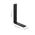 thumbnail image 2 of unbranded 2Ud Soportes En En L Para Estantes Negro De Acero Con Alta Capacidad De Carga, 2 of 8