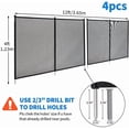 thumbnail image 3 of YUSAZENS Composite Fiber Pool Safety Fence, Removable Pool Barrier for Inground Above Ground Pool Garden Backyard 4x48ft, 3 of 8