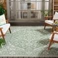 thumbnail image 3 of SAFAVIEH Machine Washable Rug Indoor/Outdoor Bermuda Collection - Bermuda Albert Abstract Indoor/Outdoor Area Rug, Green/Ivory, 8' x 10', 3 of 13