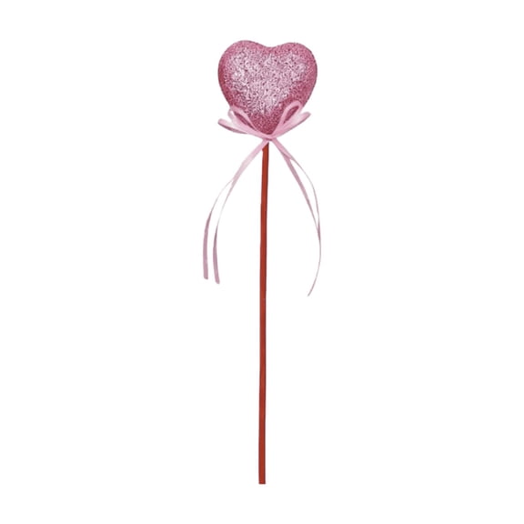 Glitter Heart Floral Picks – Red Heart-shaped Foam Stems with Bow & Butterflies for Valentine's Day, Wedding Bouquets, Centerpieces, Gift Decor, Party Insert