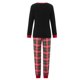 thumbnail image 4 of 2025 Nuevo conjunto de pijamas navideños a juego para la familia, pijamas navideños con estampado de cuadros y letras de gnomos, pijamas para papá, mamá y niños, 4 of 5