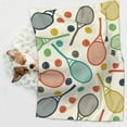 thumbnail image 6 of Pofeuu Racket and Tennis Ball Print Puppy Blanket,Dog Blankets,Pet Blanket Cozy Cat Blankets for Indoor Cats, Fuzzy Pet Blanket for Kitten Doggy Dog Blankets-Medium, 6 of 8