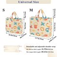 thumbnail image 2 of FORMRS Womens Corduroy Tote Bag Crossbody Shoulder Handbag with Pocket, Beach Pattern, 2 of 7