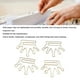 thumbnail image 3 of Clips De Papel, Clips En Forma De Corona Multifuncionales Hierro Dorado 100 Piezas Decorativos Resistentes A La Oxidación Para Libros, Cuadernos, Portapapeles, 3 of 7