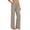 Khaki, variant on Women's Effortless Wide Leg High Waisted Casual Pants Loose Fit Flowy Trousers Breathable Summer Elastic Long Slacks L