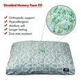 thumbnail image 2 of Majestic Pet | Charlie Shredded Memory Foam Rectangle Pet Bed For Dogs, Removable Cover, Gray, Medium, 2 of 5