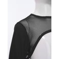thumbnail image 5 of Eandarui Kids Girls Fishnet Crop Top Long Sleeve Hollow Out Mesh Shirt Hip Hop Jazz Street Dance Top Black 12, 5 of 7