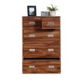 Sauder Vista Key 5Drawer Chest, Blaze Acacia Finish