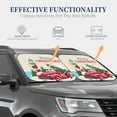 thumbnail image 2 of Lsque Merry Christmas 1 2 PCS Windshield Sun Shade | CarFoldable Window Covers | Car Accessories Reflect UV for Universal Cars SUV Truck | Medium, 2 of 7