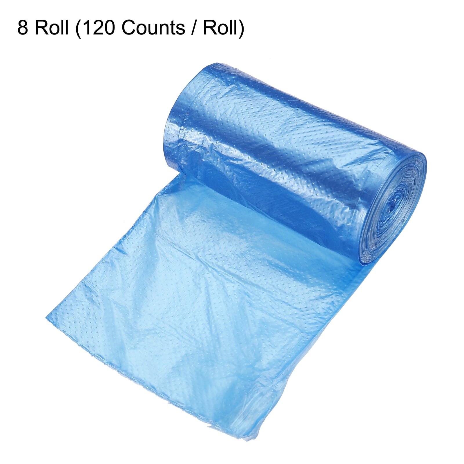 Uxcell Small Trash Bags 0.5 Gallon Garbage Bags Pink, 8 Rolls / 240 Counts