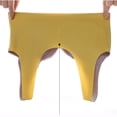 thumbnail image 4 of Ahuyic Womens Bra,Summer Plus Size Bra,Womens Embroidered Glossy Comfortable Breathable Bra Underwear No Rims Set,Yellow,XXL, 4 of 4
