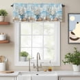 thumbnail image 2 of Summer Beach Valance Curtain Flower Vase Window Valances Rod Pocket Short Curtains Window Treatments for Kitchen Bedroom Bathroom Laundry 56" x 16", 2 of 9