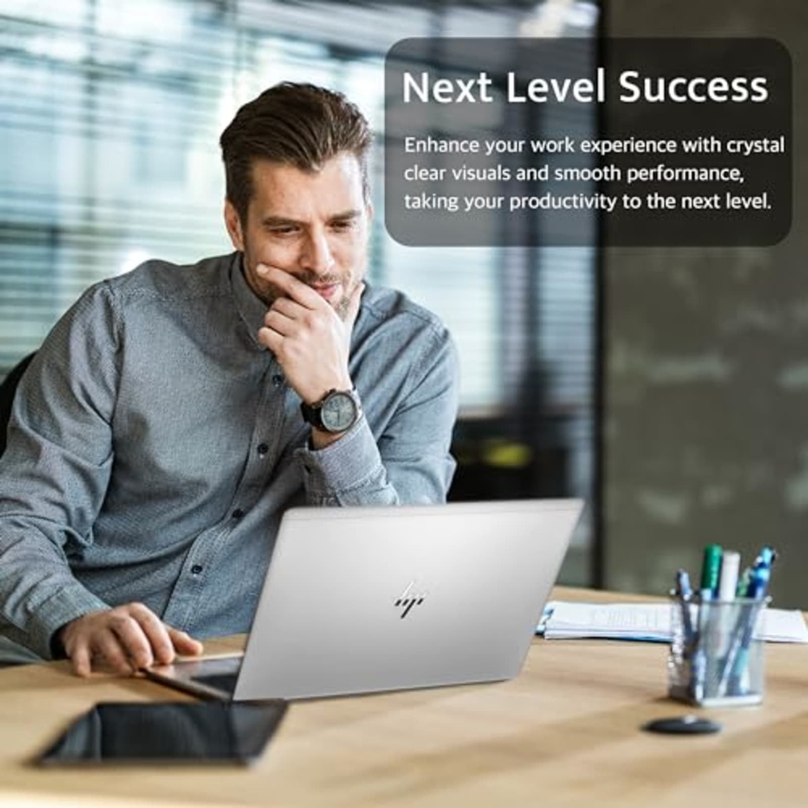 Restored HP EliteBook 845 G8 Laptop | 14" 1920x1080 FHD | Ryzen 5 Pro - 5650U - 512GB SSD Hard Drive - 16GB RAM | 6 cores @ 4.2 GHz Win 11 Home Silver (Refurbished)