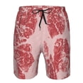 thumbnail image 3 of Fotbe Red Meat Trajes de Baño Estampados para Hombre, Shorts de Verano de Secado Rápido, Ropa de Playa, Bañadores-3X-Large, 3 of 6