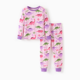 thumbnail image 1 of PatPat Pijamas de algodón orgánico de 2 piezas para niños y niñas en edad preescolar con estampado infantil. Pijamas ajustados., 1 of 2