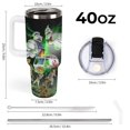 thumbnail image 3 of Scooby Ghostbusters Car Cup Tumbler with Handle & Straw 40Oz Cupholder Water Bottle Insulated Stainless Steel Cup, 3 of 8