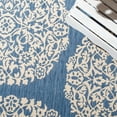 thumbnail image 4 of Safavieh Courtyard Lyall Geometric Indoor/Outdoor Area Rug, Blue/Ivory, 9' x 12', 4 of 8