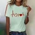 thumbnail image 2 of Harpily Women's Casual Top 2025 Summer Women's Baseball Print T Shirt, 2 of 4