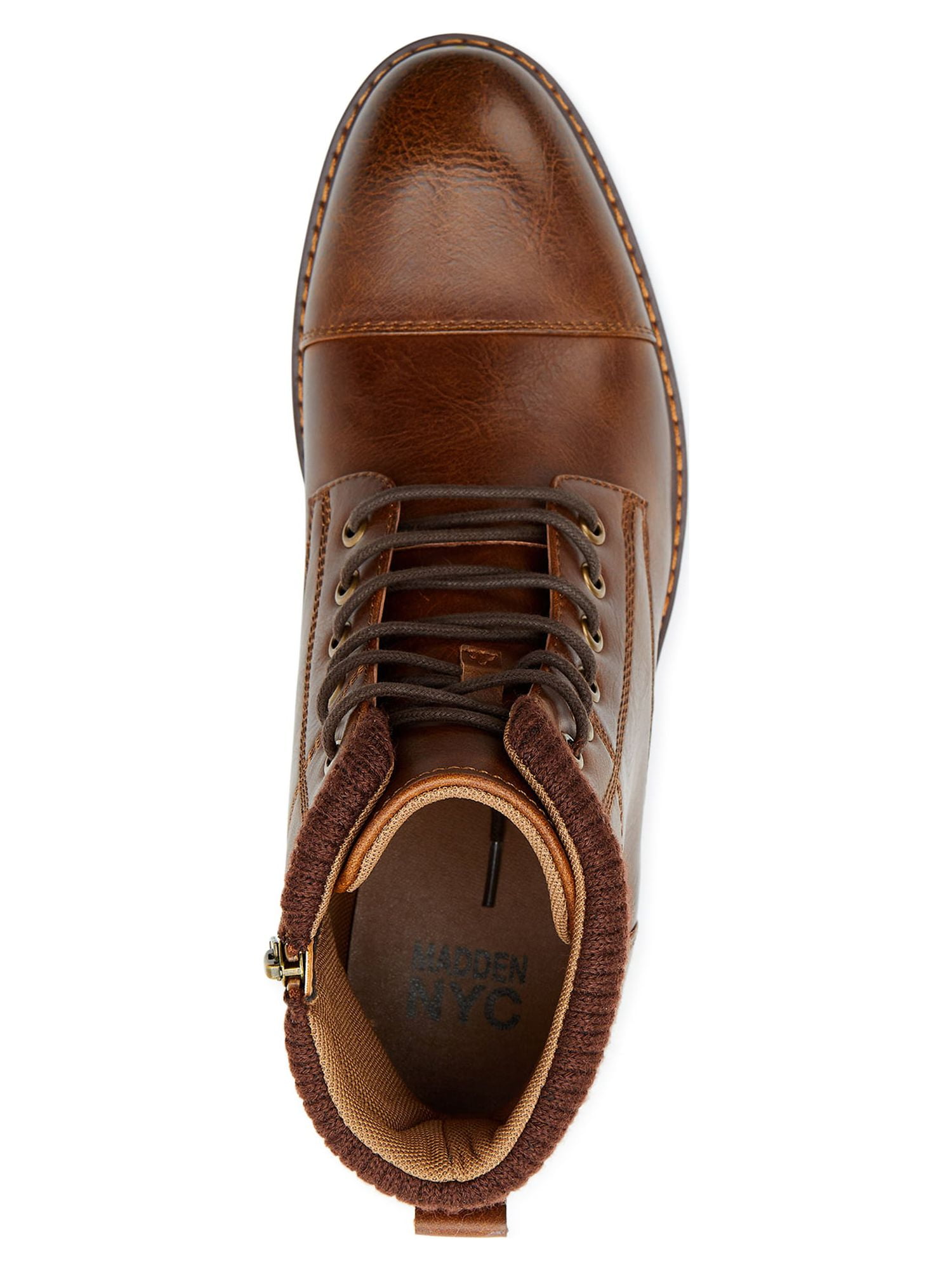 Madden NYC Men s Tucker Lace up Padded Collar Dress Boots