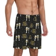 thumbnail image 2 of Sikiie Happy New Year Mens Pajama Shorts, Lightweight Lounge Pant with Pockets Soft Sleep Pj Shorts for MenSmall, 2 of 6