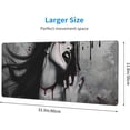 thumbnail image 3 of Dark Fantasy Gothic XXL XL Large Gaming Mouse Pad for Desk, Women Vampires Blood Face Non-Slip Long Extended Keyboard Pads Mousepad Rubber Table Mat 31.5 X 11.8 Inch, 3 of 6