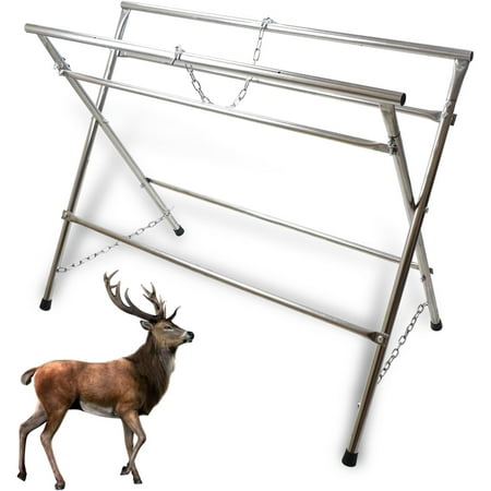 Deer Game Hunting Hoist Processing Rack Stand Skinning Station Equipment Hide Tools for Hog Goat Sheep Boar Animal Field Dressing Cleaning Butchering
