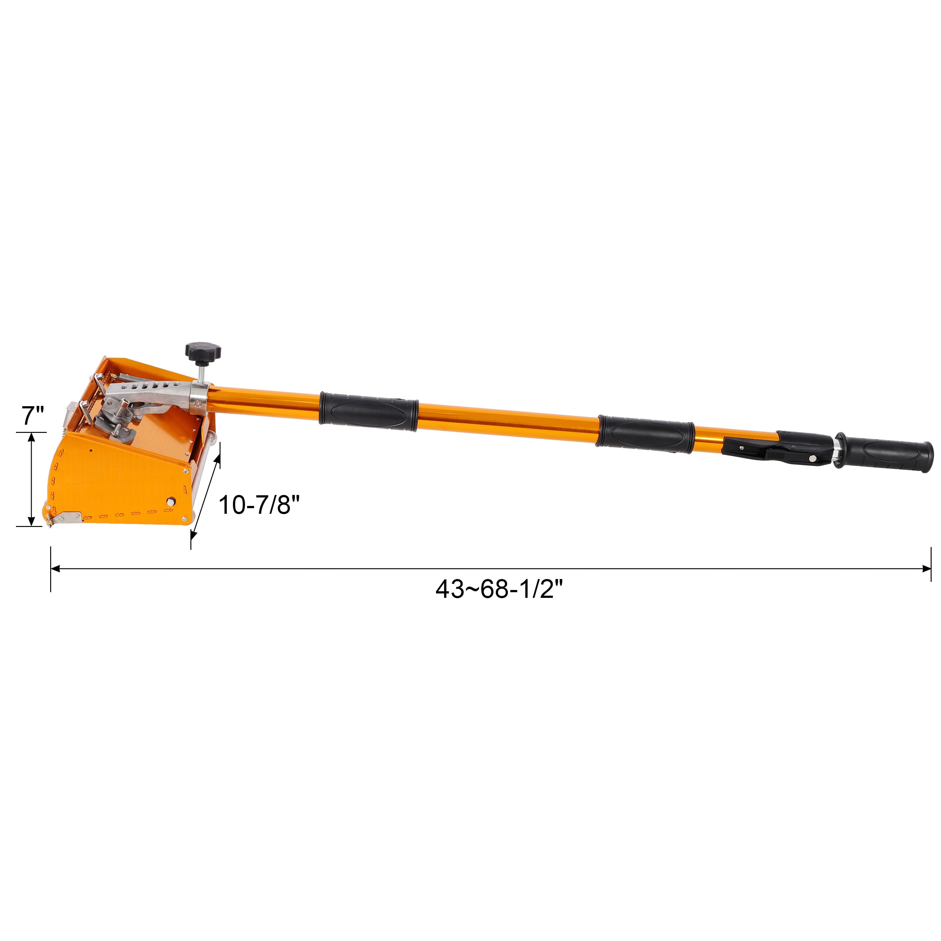 Adjustable Drywall Finishing Tool Plaster Box,With Extendable Handel,With 1PC Mudguard,for Plasterboard Wallboard Sheetrock,